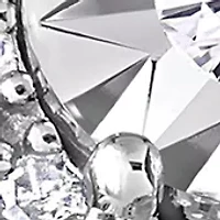 1/4 CT TW Diamond Octagon Halo Bridal Ring Set Sterling Silver