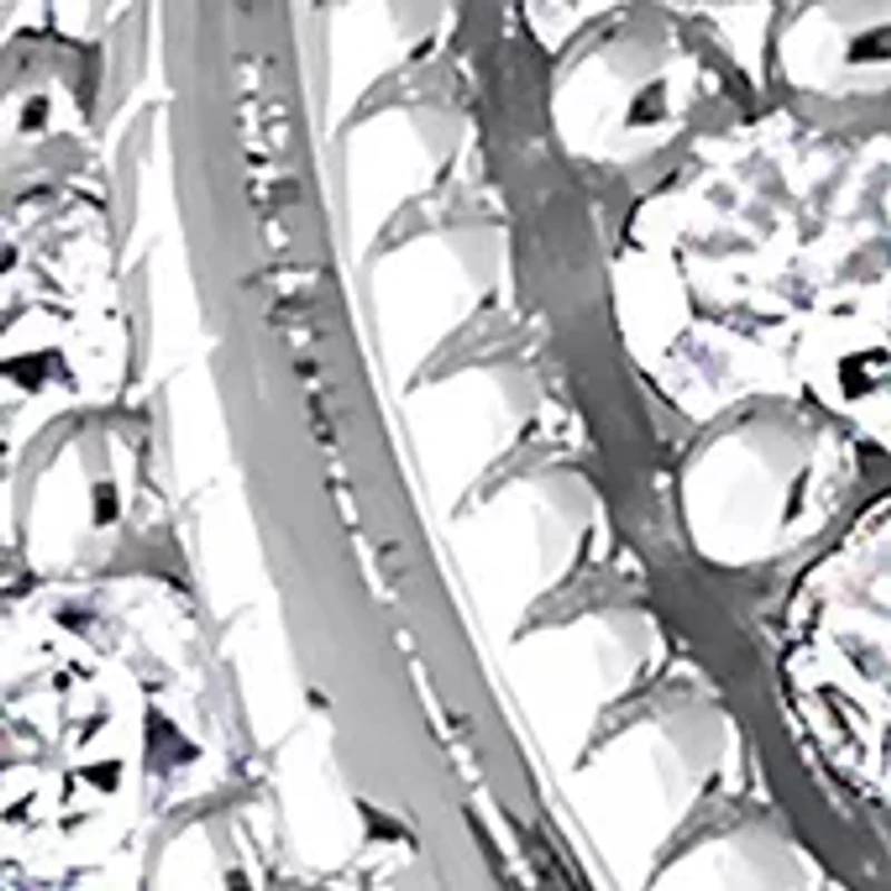 1/4 CT TW Diamond Oval Bridal Ring Set Sterling Silver