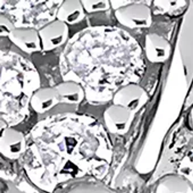 1/3 CT TDW Diamond Pear Shape Cluster Bridal Set Sterling Silver