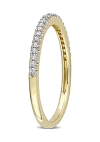 1/8 CT TW Diamond Semi-Eternity Ring 14k Yellow Gold