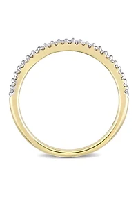 1/8 CT TW Diamond Semi-Eternity Ring 14k Yellow Gold