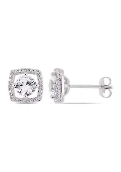 1/6 CT TW Princess Cut Diamond Engagement Ring 10k White Gold