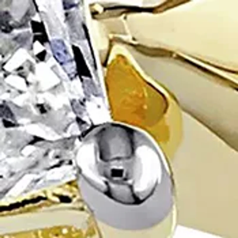 1/3 ct. t.w. Princess Cut Diamond Solitaire Engagement Ring 10k Yellow Gold