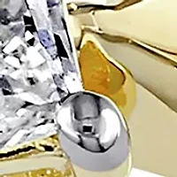 1/3 ct. t.w. Princess Cut Diamond Solitaire Engagement Ring 10k Yellow Gold