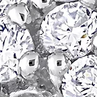 1 1/2 CT TW Oval & Round Diamond Double Halo Cluster Bridal Set 14k White Gold