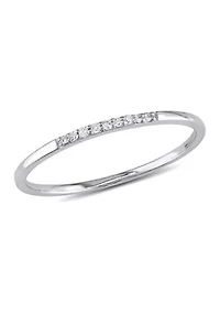 Diamond Wedding Band 10k White Gold