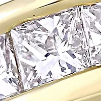 1/2 CT TW Channel Set Princess Cut Diamond Anniversary Band 14k Yellow Gold