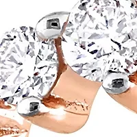1/5 CT TDW Diamond Semi-Eternity Ring 14k Rose Gold