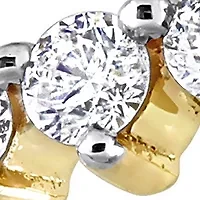 1/5 CT TDW Diamond Semi-Eternity Ring 10k Yellow Gold