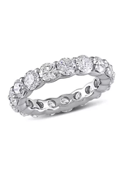 4 CT TW Diamond Eternity Ring 18k White Gold