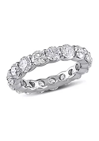 4 CT TW Diamond Eternity Ring 18k White Gold