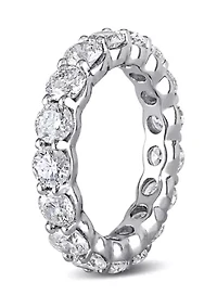 4 CT TW Diamond Eternity Ring 18k White Gold