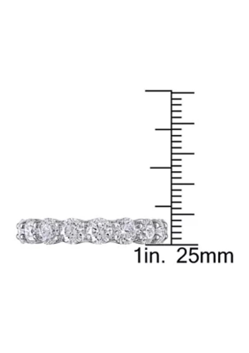 4 CT TW Diamond Eternity Ring 18k White Gold
