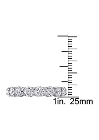 4 CT TW Diamond Eternity Ring 18k White Gold