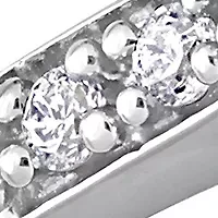 5/8 CT TW Princess and Round-Cut Diamond Cluster Engagement Ring 10k White Gold