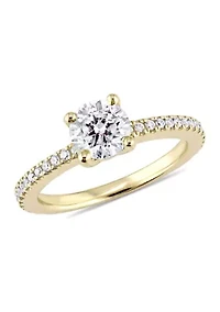 1 1/7 CT TW Diamond Engagement Ring 14k Yellow Gold