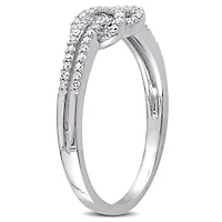 1/6 ct. t.w. Diamond Double Knot Ring 14K White Gold