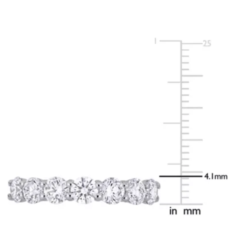 1.75 ct. t.g.w. Lab Created Diamond Semi-Eternity Anniversary Band 14K White Gold