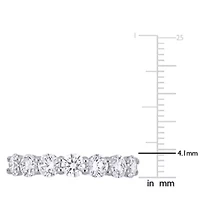 1.75 ct. t.g.w. Lab Created Diamond Semi-Eternity Anniversary Band 14K White Gold