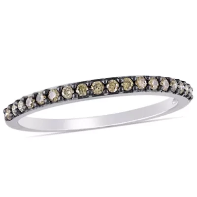1/4 ct. t.w. Brown Diamond Anniversary Band 10K White Gold