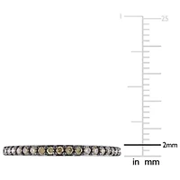 1/4 ct. t.w. Brown Diamond Anniversary Band 10K White Gold