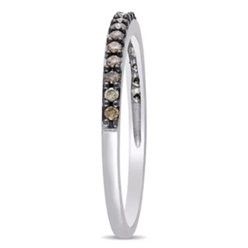 1/4 ct. t.w. Brown Diamond Anniversary Band 10K White Gold