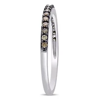 1/4 ct. t.w. Brown Diamond Anniversary Band 10K White Gold