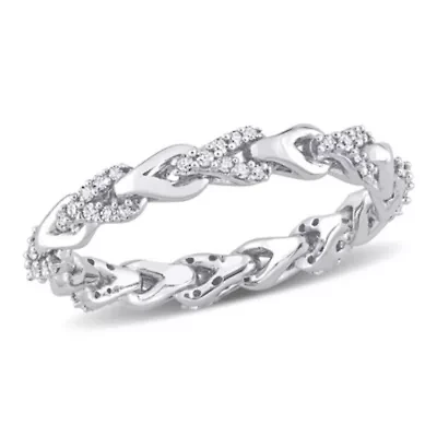 1/4 ct. t.w. Diamond Eternity Band 10K White Gold