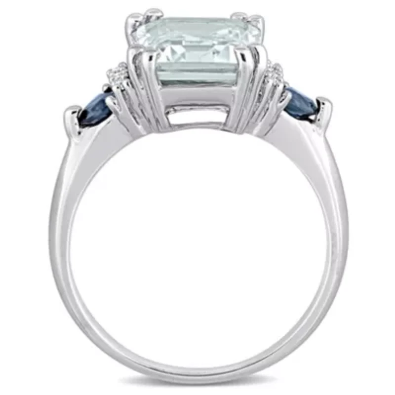 Multi Gemstone & Diamond Ring