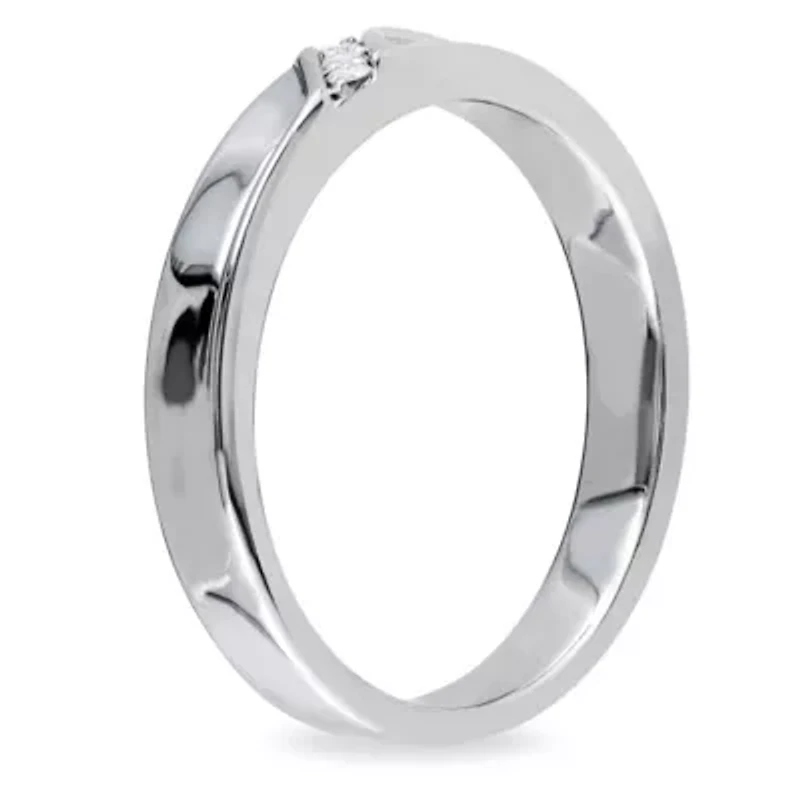 1/10 ct. t.w. Diamond Men's Ring Sterling Silver