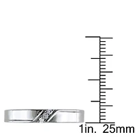 1/10 ct. t.w. Diamond Men's Ring Sterling Silver