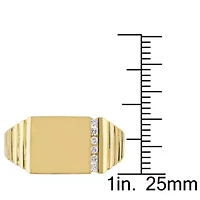 1/10 ct. t.w. Diamond Men's Ring 10K Yellow Gold