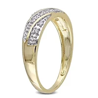 1/10 ct. t.w. Diamond Men's Wedding Ring 10K Yellow Gold