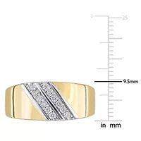 1/ ct. t.w. Diamond Men's Ring Two-Tone Sterling Silver