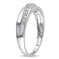 1/10 ct. t.w. Diamond Men's Ring 10K White Gold