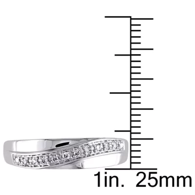 1/10 ct. t.w. Diamond Men's Ring 10K White Gold