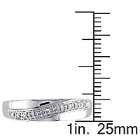 1/10 ct. t.w. Diamond Men's Ring 10K White Gold