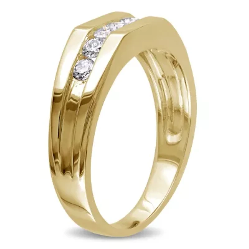 1/ ct. t.w. Diamond Men's Ring 10K Yellow Gold