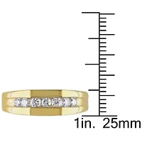 1/ ct. t.w. Diamond Men's Ring 10K Yellow Gold