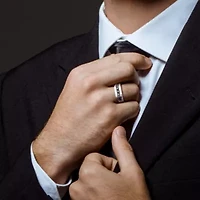 1 ct. t.w. Black Diamond Men's Ring Sterling Silver
