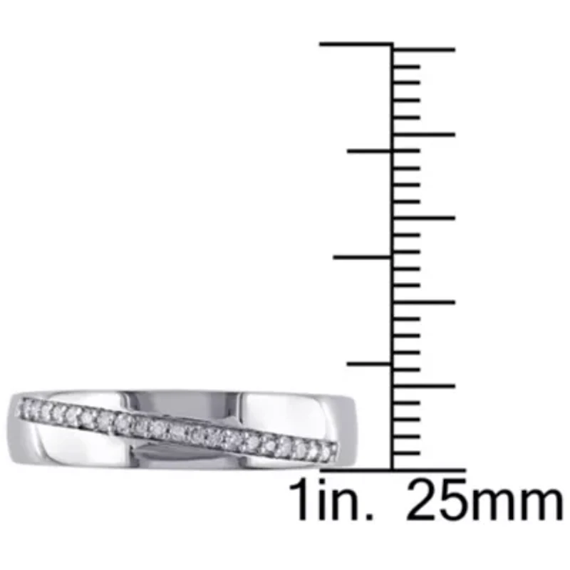 1/10 ct. t.w. Diamond Men's Ring Sterling Silver