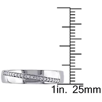 1/10 ct. t.w. Diamond Men's Ring Sterling Silver