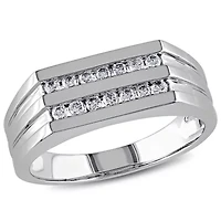 1/3 ct. t.w. Diamond Men's Ring 10K White Gold