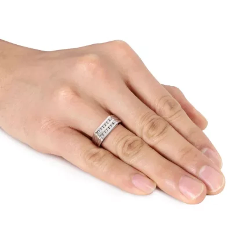 1/3 ct. t.w. Diamond Men's Ring 10K White Gold