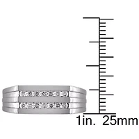 1/3 ct. t.w. Diamond Men's Ring 10K White Gold