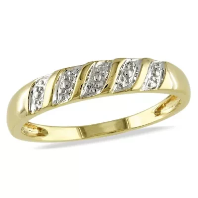 Men's Wedding Band Ring 10K Yellow Gold