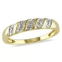 Men's Wedding Band Ring 10K Yellow Gold