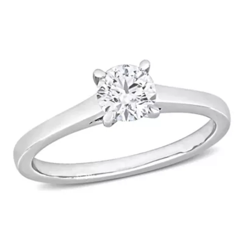 1/2 ct. t.w. Diamond Solitaire Engagement Ring Platinum
