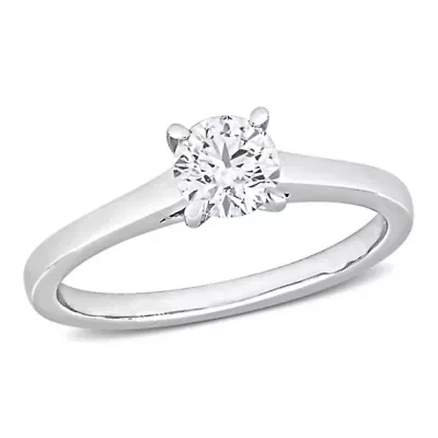 1/2 ct. t.w. Diamond Solitaire Engagement Ring Platinum