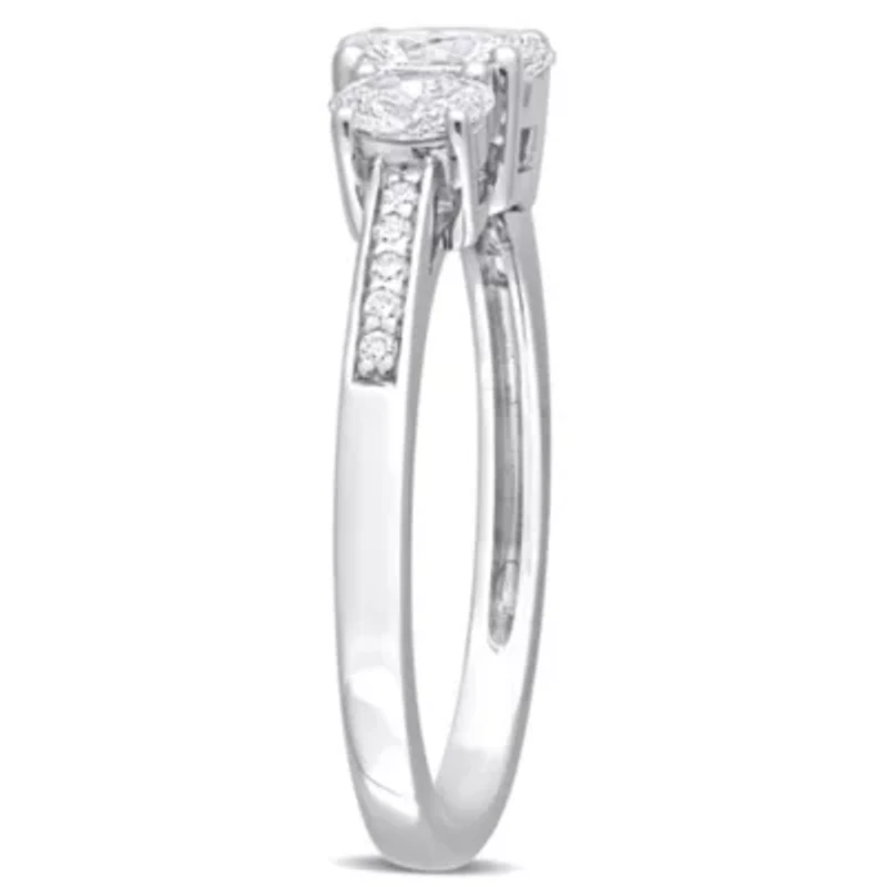 1 ct. t.w. Diamond 3-Stone Engagement Ring Platinum